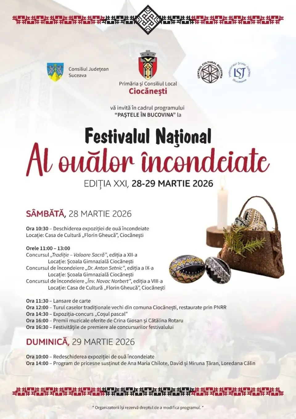Festivalul din Ciocănești care duce tradițiile pascale mai departe